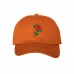 RED ROSE STEM Dad Hat Embroidered Rose Baseball Cap Hat  Many Colors Available   eb-98185129